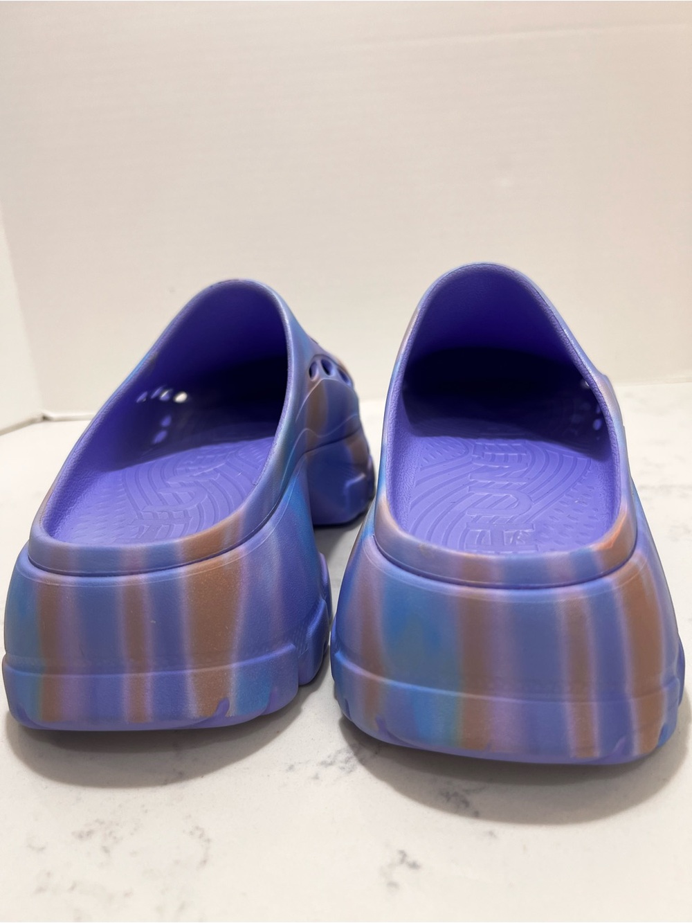 Hunter Purple Tie-Dye EVA Clog Mules - Picture 4 of 9